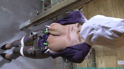 Miss Glitter Pants in a Legs Spread Hogtie - Scene 1 - Amanda Foxx - HD 720p