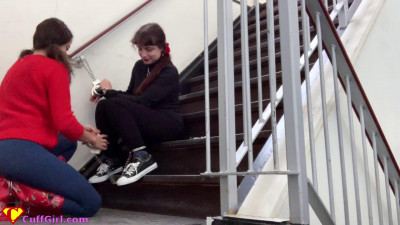 Lots of cuffs on the stairs